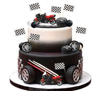 Dirt Bike Party Decorations Motorbike Cake Decoration Motorcycle Man Birthday for Dirt Bike Baby Shower Decor