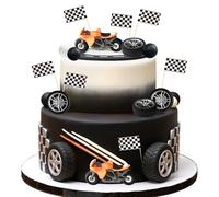 Dirt Bike Party Decorations Motorbike Cake Decoration Motorcycle Man Birthday for Dirt Bike Baby Shower Decor