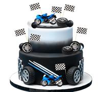 Dirt Bike Party Decorations Motorbike Cake Decoration Motorcycle Man Birthday for Dirt Bike Baby Shower Decor