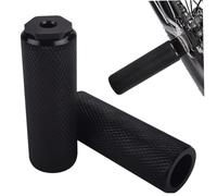 Dirt Bike Pegs, Aluminum Alloy Motorcycle Foot Pegs Dirt Bike CNC Footpegs Foot Pedals Rests, Black 1 Pair
