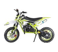 Dirt Bike Pit Bike 50CC, Mini Motorcycles with Front & Rear Disc Brakes, Pocket Rocket Mini Bike with 30KM/H Max Speed, 10-Inch Off Road Tires, Motorbike Motocross for Kids 6-12 Years Old Green