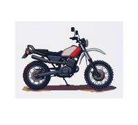 'Dirt Bike Pixel Art' Temporary Tattoo - Water Resistant, Skin-Safe, Non-Toxic Transfer (TO00071049)