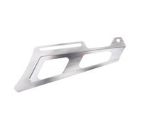 Dirt Bike Rear Chain Guard Cover, Aluminum Alloy Silver Protector | Motocross Lower Chain Shield, Broad Fit for Drive Chain and Sprocket Area, Streamlined Profile