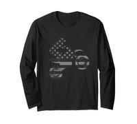 Dirt Bike Tshirts For Men American Flag Motocross Enduro Long Sleeve T-Shirt