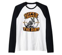 Dirt Biker Riding Get´s Me in The Dirt Bike Raglan Baseball Tee