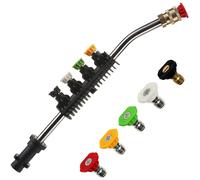 Dirt Blaster Power Lance for Karcher K2 K3 K4 K5 K6 K7, Jet Wash Extension Wand with 5 Replacement Nozzles, Pressure Washer Gun Accessory Spray Lance,