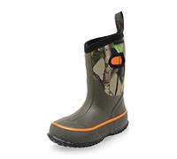Dirt Boot Boys Girls Thermal Winter Wellington Neoprene Muck Field Wellies Kids Rain Snow Bootie Boots (11.5 UK Child, Green/Camo, numeric_11_point_5)