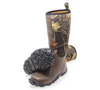Dirt Boot Mudder Waterproof Neoprene Wellingtons Muck Field Hunting Boots (Brown/Camo, uk_footwear_size_system, adult, men, numeric, wide, numeric_12)