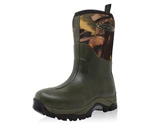 Dirt Boot Neoprene Pro Sport Wellington Mid-Cut Short Boots UK Green/Camo