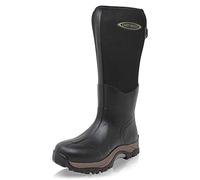Dirt Boot Neoprene Wellington Muck Boots Pro Sport Wide Calf Adjustable Gusset (10 UK, Black, numeric_10)