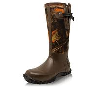 Dirt Boot Unisex Neoprene Wellington Muck Field Sport Boots Adjustable Gusset Rain Wellies (5 UK, Brown/Camo, numeric_5)
