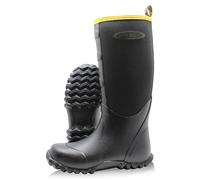Dirt Boot Unisex Waterproof Neoprene Wellington Muck Field Sport Work Boots Rain Wellies (9 UK, Black, numeric_9)