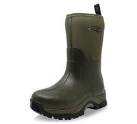 Dirt Boot Women`s Pro Sport Neoprene Insulated Mid-Cut Short Wellington Boots (4 UK, Green, numeric_4)