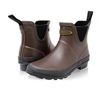 Dirt Boots Neoprene Waterproof Equestrian Slip On Stable Muck Yard Chelsea Boots (Brown, 11)