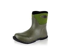 Dirt Boots Neoprene Wellington Muck Field Boots Garden Wellies Stable Yard Ankle Bootie (Green, 10)