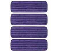 Dirt Busting PerFor Formance Premium Reusable Mop Pad Set That Fits Most Standard Mops Including (Purple)