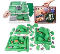 Dirt Cheap Dungeons Chimera Terrain Set - 187pc Modular Hills & Scatter for 1" Grid Battle Maps - 7 sq ft TTRPG Scenery for D&D, Daggerheart, Pathfinder