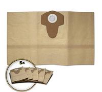 Dirt collection bag, paper filter bags (pack of 5), suitable for Einhell wet and dry vacuum cleaners e.g. Einhell TE-VC 1820, Einhell TH-VC 1820 S, Einhell TE-VC 2230 SA and more