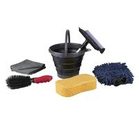 Dirt Devil Car Cleaning Set 7-piece - Car Wash Glove Microfibre - Car Sponge and Rim Brush - Microfibre Cloth and Bucket Collapsible - Complete Car Cleaning Kit
