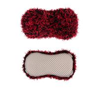 Dirt Devil Car Sponge 2-in-1 Car Sponge with Microfibre and Insect Side - Car Wash Sponge for Insect Remnants - 26 x 12 x 6 cm - Black Red