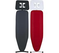 Dirt Devil Ironing Board 120x38 cm - Adjustable Height - Foldable Design - Includes Ironing Board Cover (Grey or Red) - Suitable for Various Irons