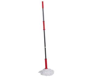 Dirt Devil Microfibre Mop - 125 x Diameter 7.5 cm - Easy to Wring - Red/Grey