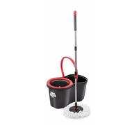 Dirt Devil Mop System with Wringer - Bucket 16L - Round Microfibre Mop - Grey/Red