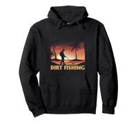 Dirt Fishing Beach Metal Detecting Sunset Treasure Hunt Pullover Hoodie