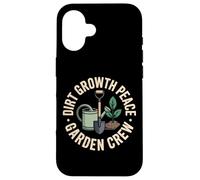 Dirt Growth Peace Garden Crew Planting Case for iPhone 16