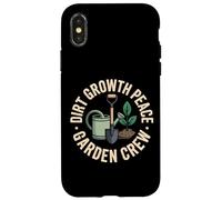 Dirt Growth Peace Garden Crew Planting Case for iPhone X/XS