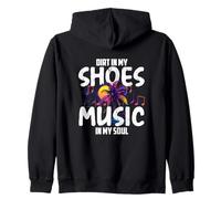 Dirt in my shoes music in my soul Zip Hoodie