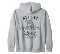 Dirt is Cowboy Stardust - Black Edition Zip Hoodie