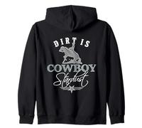 Dirt is Cowboy Stardust - White Edition Zip Hoodie