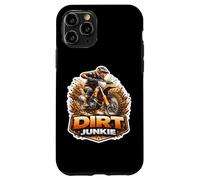Dirt Junkie Funny Dirtbike Rider Addicted To Motocross MX Case for iPhone 11 Pro