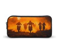 Dirt Motorbike Motorcycle Racing Sports Novelty Pencil Cases Multipurpose Large Pen Pouch Makeup Storage Bag