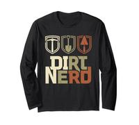 Dirt Nerd Gardener Landscaper Archaeology Geology Digging Long Sleeve T-Shirt