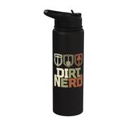 Dirt Nerd Gardener Landscaper Archaeology Geology Digging Stainless Steel Insulated Water Bottle