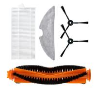 Dirt Removal System Main Brush Alongside Filters & Microfiber Mop Cloths Suitable for Bluapunkt BPKVCBB1XTE/For VRillo J300