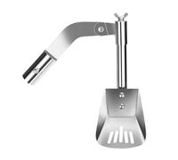 Dirt Remover Telescopic Shovel - Stainless Steel Gutter Scoop with Durable Construction, with Ergonomic Handle for Garden, Cleaning Ditch, Townhouses, Leaves, Villas, Yard Debris, Outdoor Maintenance