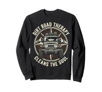 Dirt Road Therapy Cleans The Soul Vintage 4x4 Off-Road Sweatshirt