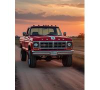 “Dirt Roads & Sunsets: A Texas Truck Notebook”: Classic Pickup Journal for Gearheads, Country Souls & Lone Star Dreamers - 100 Lined Pages