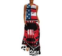 Dirt Track Racing Car Bike Driver Racer Womens Dresses V Neck Sundress Summer Sleeveless Beach Long Dress Holiday 2XL