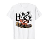 Dirt Track Racing Grandpa Who Raised Drivers Winners Oval T-Shirt