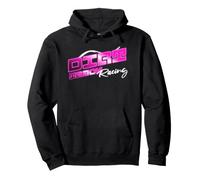 Dirt Track Racing Pink Stock Car Racing Racetrack Pullover Hoodie