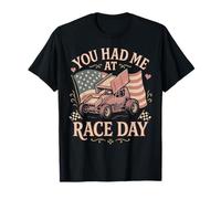 Dirt Track Racing Race Girlfriend Girl Grandma Sprint Car T-Shirt