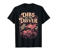 Dirt Track Racing Race Girlfriend Girl Sprint Car Dibs On T-Shirt