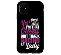 Dirt Track Racing Race Girlfriend Girl Sprint Car Yes! I'm Case for iPhone 11