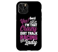 Dirt Track Racing Race Girlfriend Girl Sprint Car Yes! I'm Case for iPhone 11 Pro