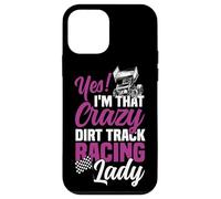 Dirt Track Racing Race Girlfriend Girl Sprint Car Yes! I'm Case for iPhone 12 mini
