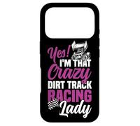 Dirt Track Racing Race Girlfriend Girl Sprint Car Yes! I'm Case for iPhone 17 Pro